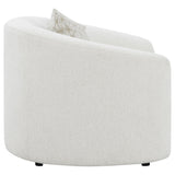 Rainn Boucle Upholstered Sloped Arm Accent Chair Latte — product image 8