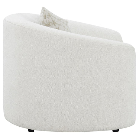 Rainn Boucle Upholstered Sloped Arm Accent Chair Latte — product image 8