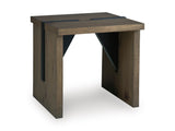 Brown Rustic Oak Veneer 3-Piece Coffee Table Set — product image 3