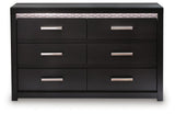 Brizmore Black Dresser — front view