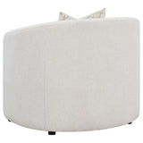 Rainn Boucle Upholstered Sloped Arm Accent Chair Latte — product image 6
