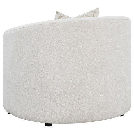 Rainn Boucle Upholstered Sloped Arm Accent Chair Latte — product image 6