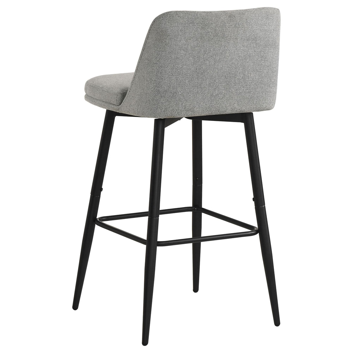 Mellor Fabric Upholstered Swivel Bar Chair Grey (Set of 2) — product image 6