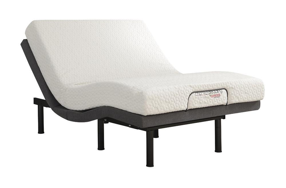 Clara Queen Adjustable Bed Base Grey And Black - Ella Furniture