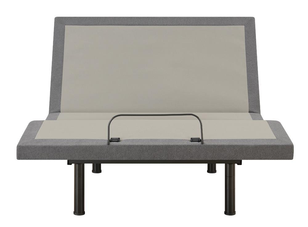 Clara Queen Adjustable Bed Base Grey And Black - Ella Furniture