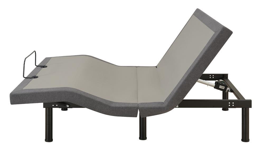 Clara Queen Adjustable Bed Base Grey And Black - Ella Furniture