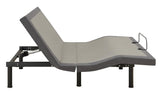Clara Queen Adjustable Bed Base Grey And Black - Ella Furniture