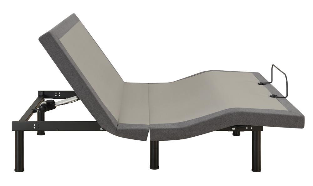 Clara Queen Adjustable Bed Base Grey And Black - Ella Furniture