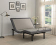 Negan Full Adjustable Bed Base Grey front view