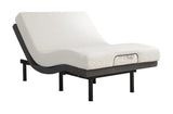 Negan Full Adjustable Bed Base side angle showing fabric upholstery