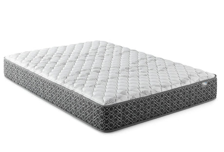 Coaster Hayes full size firm hybrid mattress in white, front angle