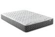 Hayes Queen Firm Tight Top Hybrid Mattress with close-up on white Tencel blend cover