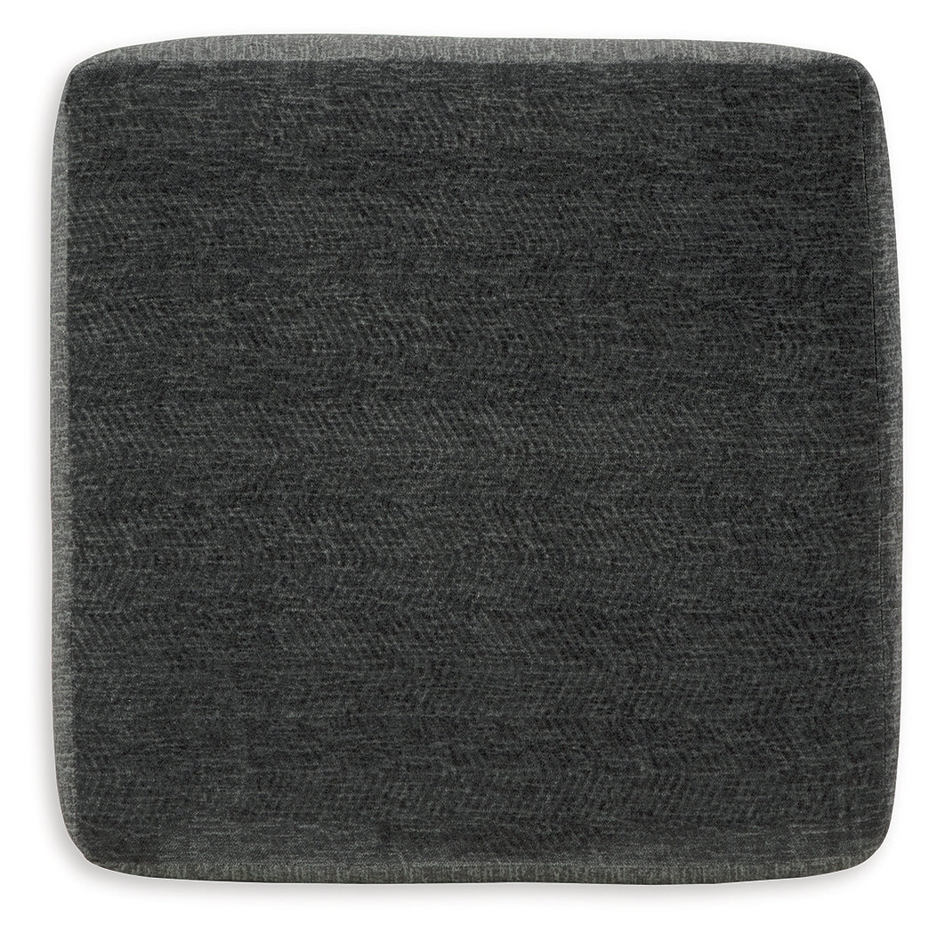 Top view of Biddeford Shadow 2-Piece Sectional with Ottoman
