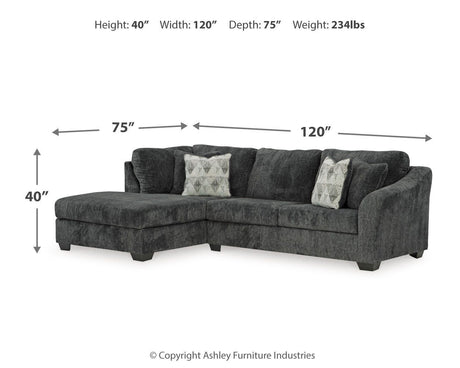 Biddeford Shadow 2-Piece Sectional with Ottoman - image 7