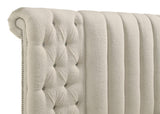 Close-up of acrylic tufted buttons