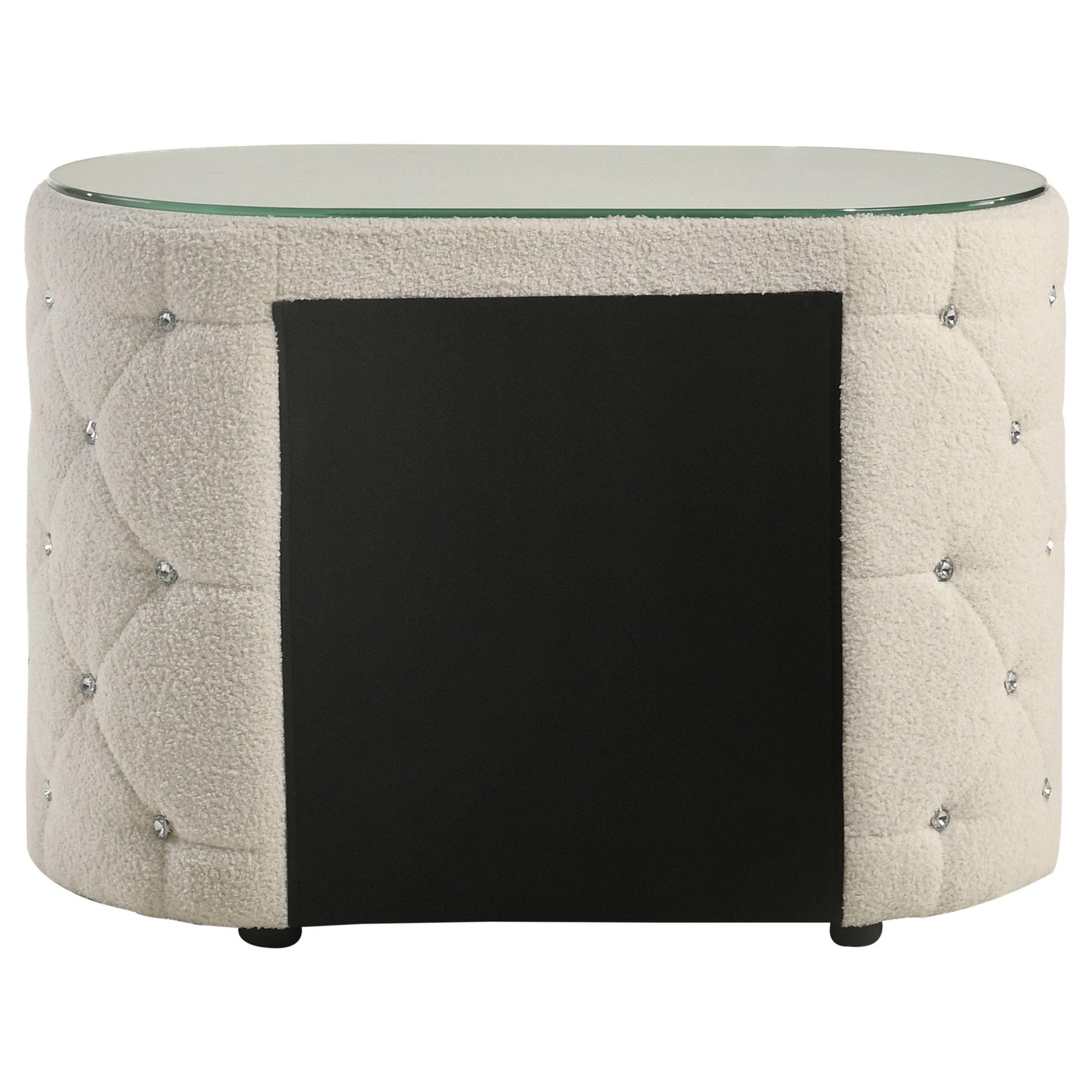 Sonya nightstand framed drawers with glides
