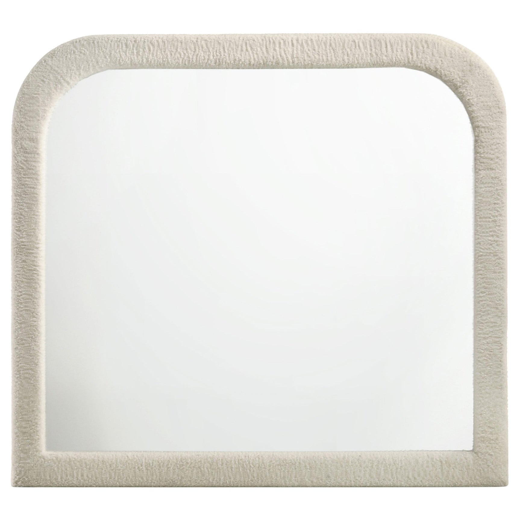 Sonya bedroom mirror side angle highlighting tuft detail