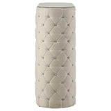 Detailed side image capturing fabric texture and tufting