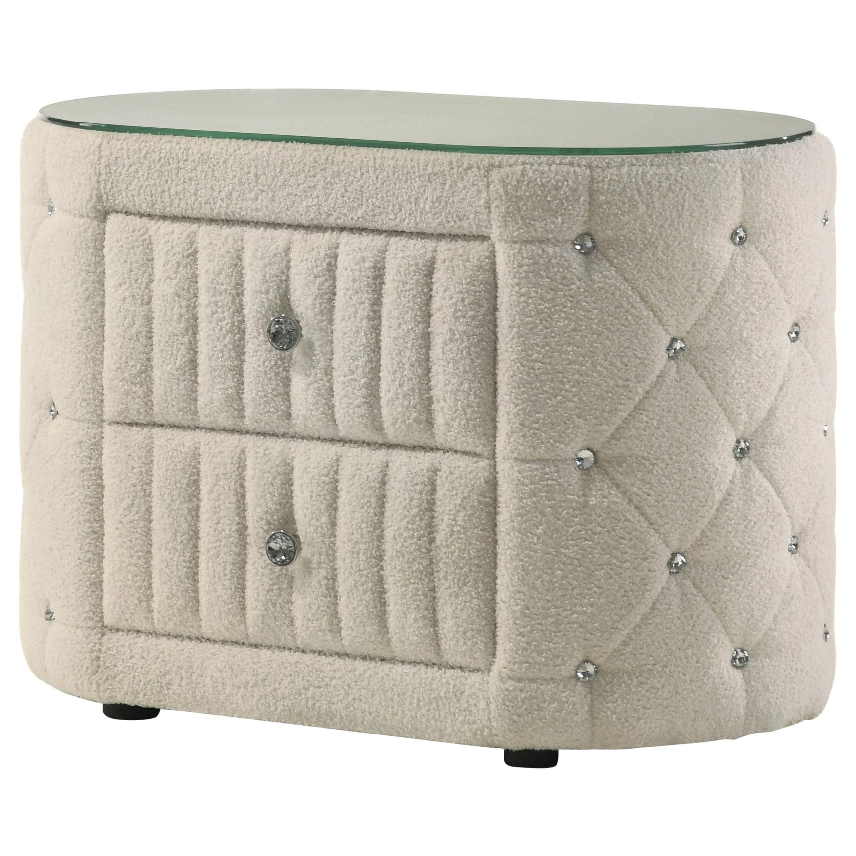 Sonya nightstand packaging and labeling