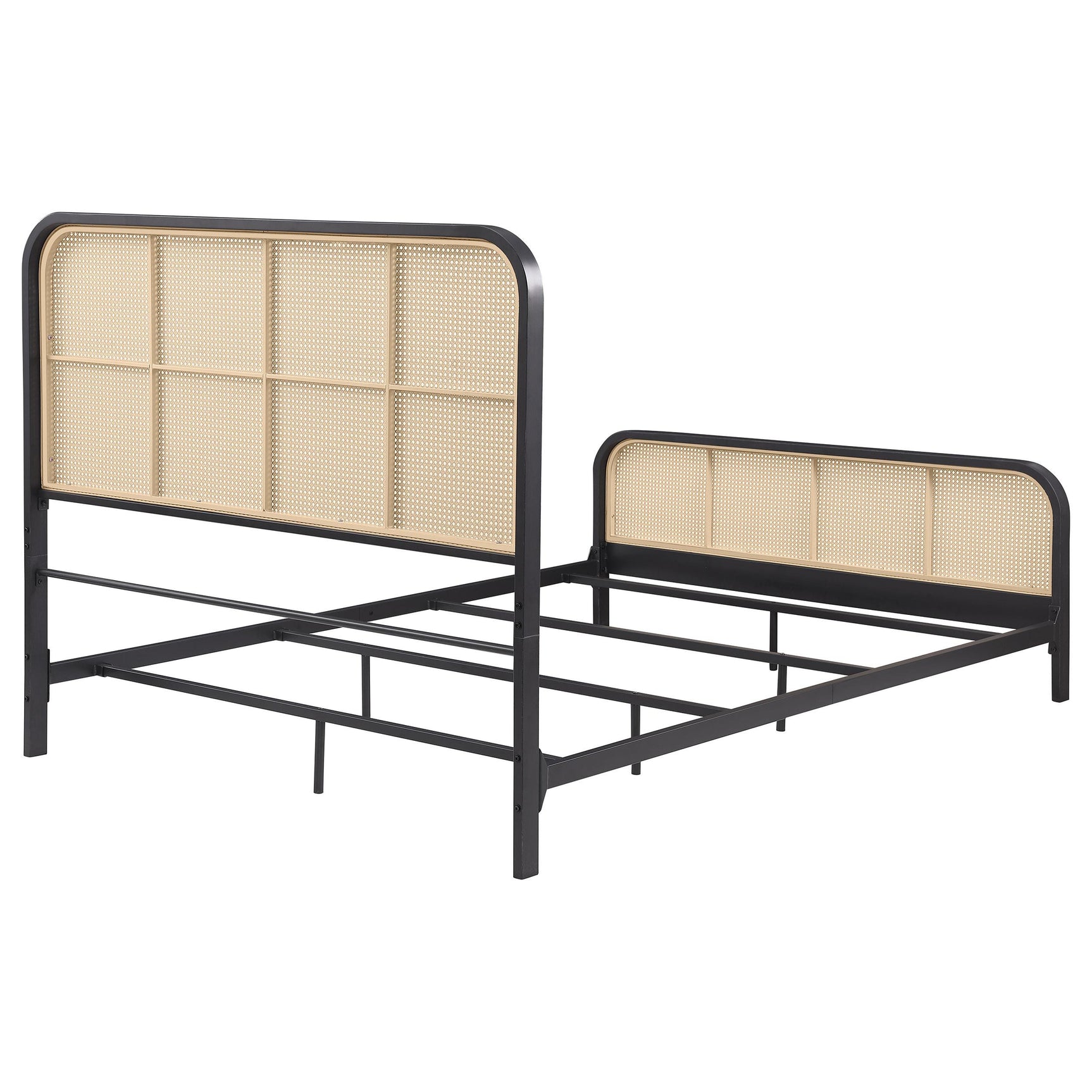 Full view of Lanewood king bed in a bedroom setting
