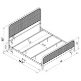 Lanewood King Bed with bedding accessory