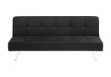 Detail of black stitching and piping on sofa cushions