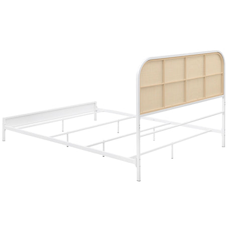 Top view of Amherst king bed frame structure