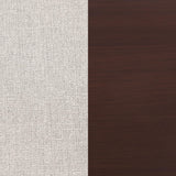 Zimmerlee canopy bed rust brown angled side view