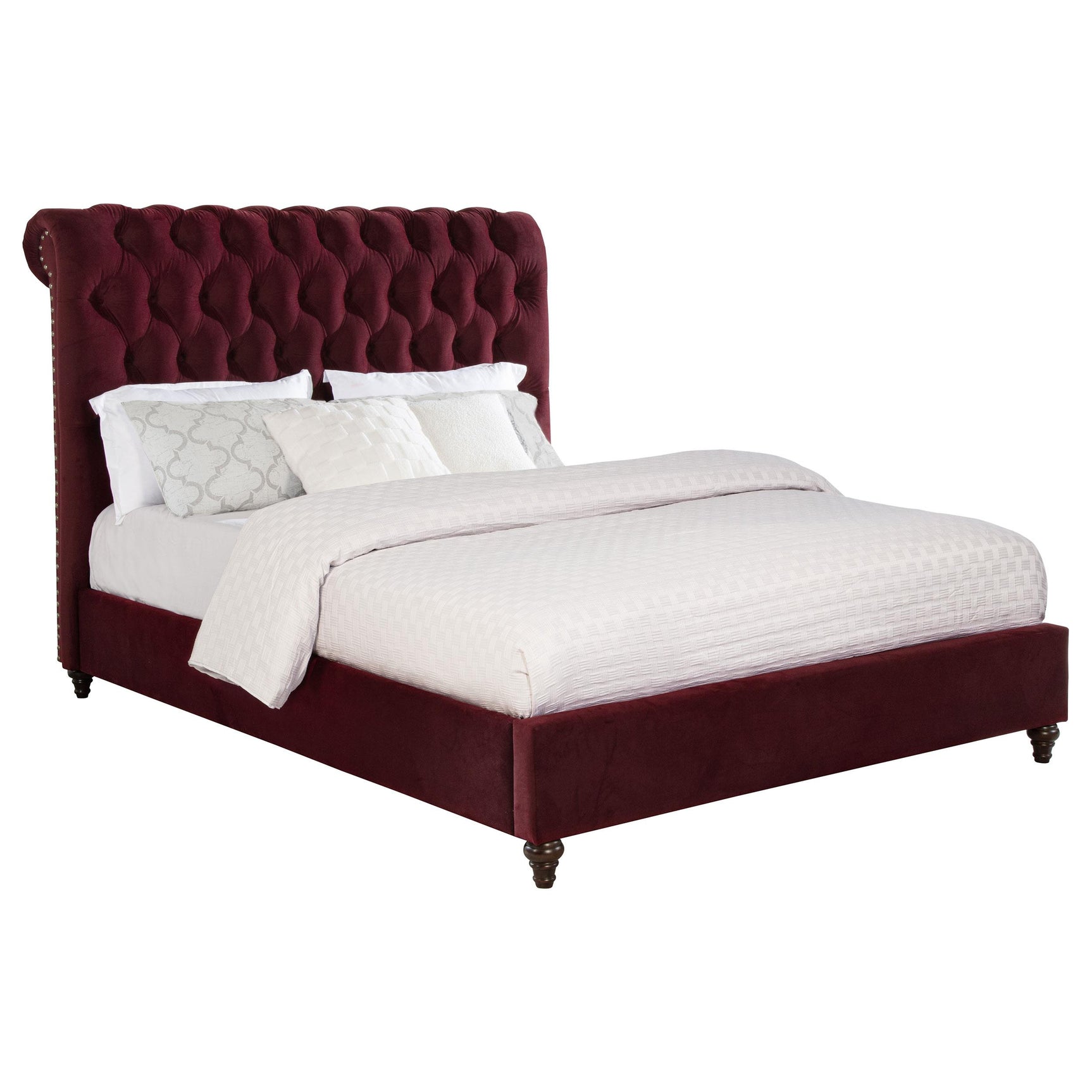 Devon bed frame side angle
