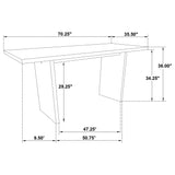 Decker 7-Piece 70-Inch Rectangular Counter Height Dining Set Cream and Natural Oak — product image 14