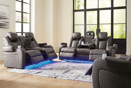 Fyne-Dyme Shadow Loveseat angled view