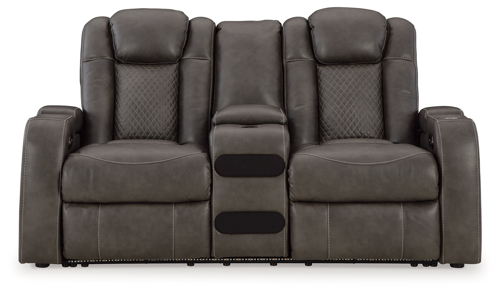 Power reclining sofa open position