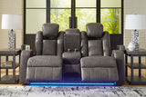 Fyne-Dyme Shadow Sofa, Loveseat and Recliner front view