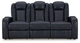 Storage compartment in loveseat arm