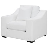 Ashlyn Upholstered Sloped Arm Accent Chair White — product image 4
