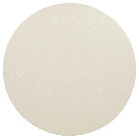 Lucaire Round Cultured Marble Top End Table Honed Cream and Sandstone — product image 4