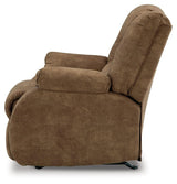 Alternate side view of Partymate Brindle Faux Leather Recliner