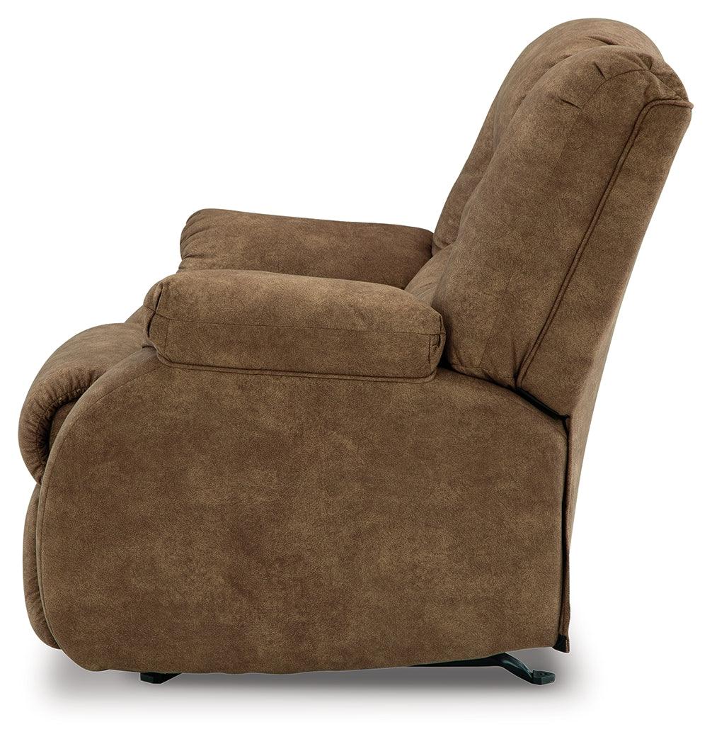 Alternate side view of Partymate Brindle Faux Leather Recliner