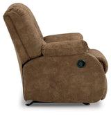 Side view of Partymate Brindle Faux Leather Recliner