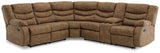 Partymate Brindle 2-Piece Reclining Sectional Sofa side view
