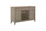 main view of Mckewen Gray Fabric Rectangular Dining Room Set dining room furniture