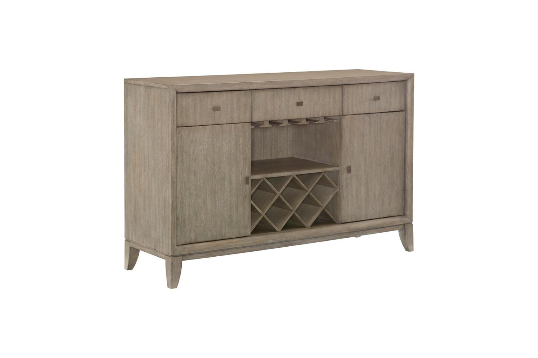 main view of Mckewen Gray Fabric Rectangular Dining Room Set dining room furniture