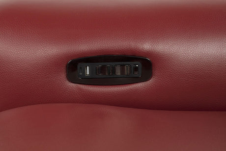 Rojas 3-Piece Dual Power Reclining L-Shaped Sectional with Bluetooth Red — product image 11