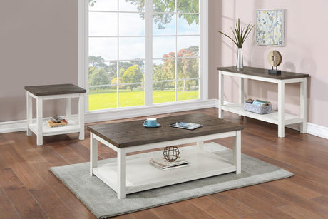 Dakota 3-piece coffee table set front view