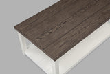 Dakota coffee table set detailed top angle