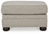 Side view of Gaelon Dune Chenille Ottoman