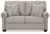 Gaelon Loveseat head-on front view with cushions