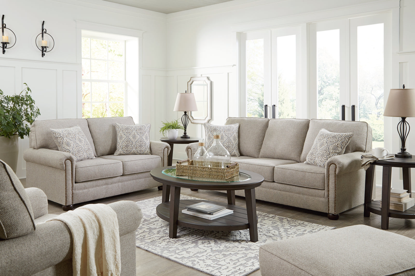 main view of Gaelon Dune Sofa, Loveseat, Chair and Ottoman furniture