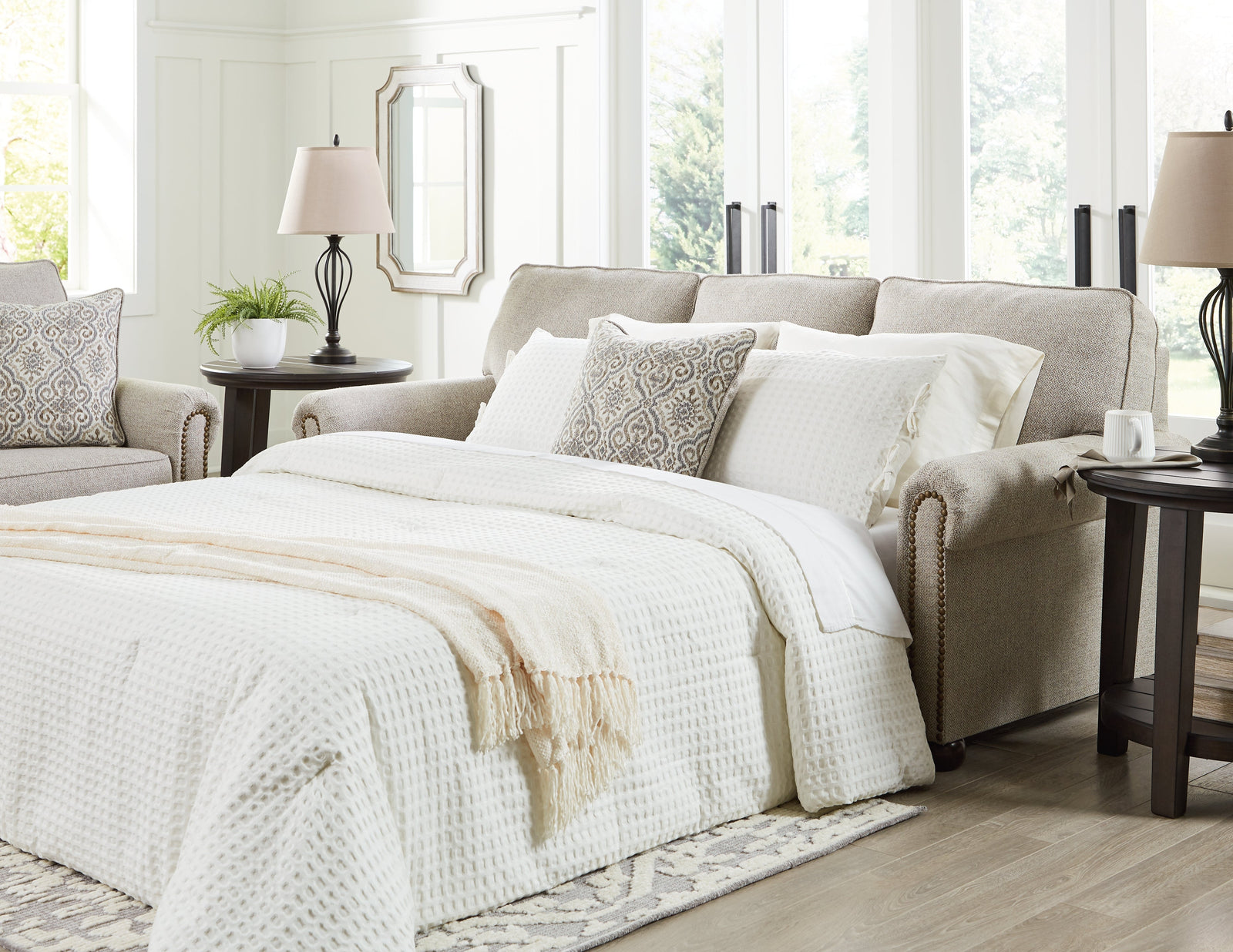 Gaelon Dune Chenille Queen Sofa Sleeper