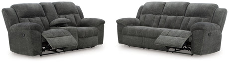 Frohn Graphite Sofa reclining position